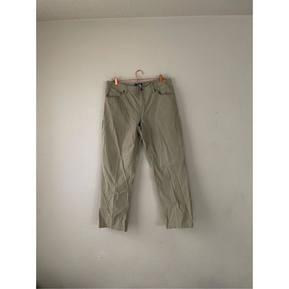 The north face khaki outdoor pants 36x30‎